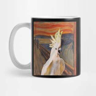 Scream Munch Sulphur Crested Cockatoo Mug